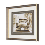 Vintage Car Picture IV by Mercana Studio Hand Embellished Framed Art Print Matted under Glass by Mercana at Eve Furniture