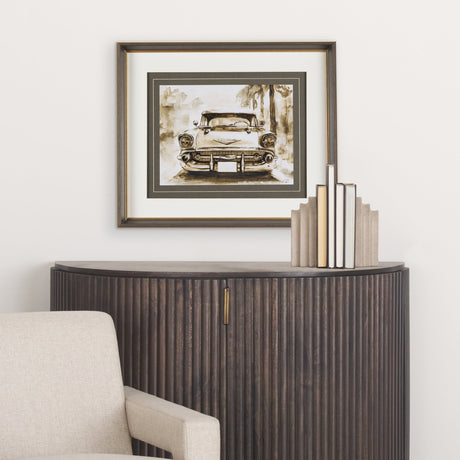 Vintage Car Picture IV by Mercana Studio Hand Embellished Framed Art Print Matted under Glass by Mercana at Eve Furniture