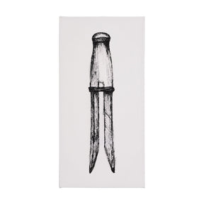 Vintage Cloth Peg I by Mercana Studio a Hand Embellished Textured Canvas by Mercana at Eve Furniture