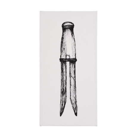 Vintage Cloth Peg I by Mercana Studio a Hand Embellished Textured Canvas by Mercana at Eve Furniture