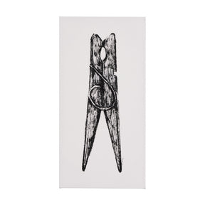 Vintage Cloth Peg II by Mercana Studio a Hand Embellished Textured Canvas by Mercana at Eve Furniture