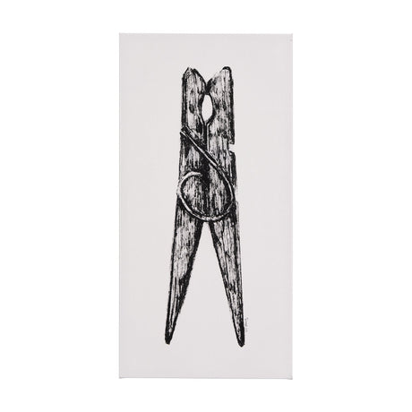 Vintage Cloth Peg II by Mercana Studio a Hand Embellished Textured Canvas by Mercana at Eve Furniture
