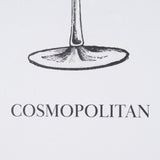 Vintage Cocktails-Cosmo by Gwen Aspell Hand Embellished Textured Framed Art Print Matted under Glass by Mercana at Eve Furniture