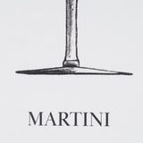 Vintage Cocktails-Martini by Gwen Aspell Hand Embellished Framed Art Print Matted under Glass by Mercana at Eve Furniture