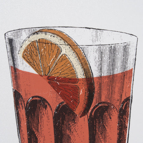 Vintage Cocktails-Old Fashion by Gwen Aspell Hand Embellished Framed Art Print Matted under Glass by Mercana at Eve Furniture
