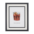 Vintage Cocktails-Old Fashion by Gwen Aspell Hand Embellished Framed Art Print Matted under Glass by Mercana at Eve Furniture
