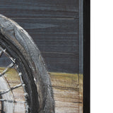 Vintage Cylinder Hand Painted on Wood Oil Painting by Mercana at Eve Furniture