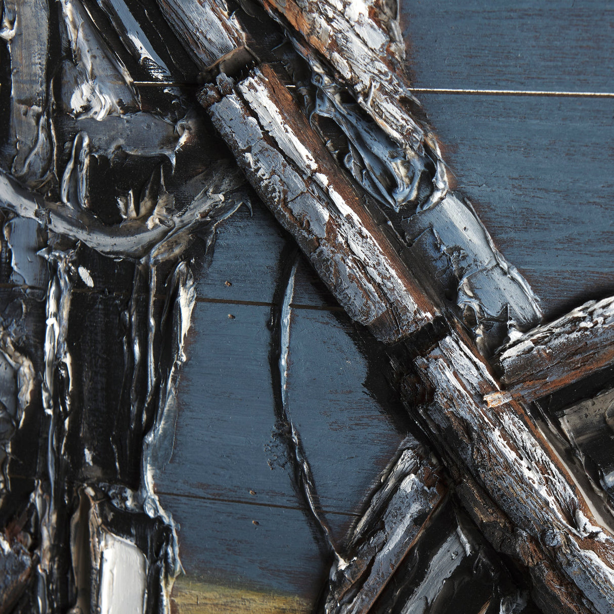 Vintage Cylinder Hand Painted on Wood Oil Painting by Mercana at Eve Furniture
