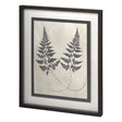 Vintage Fern Study by Mercana Studio a Hand Embellished Textured Framed Art Print Matted under Glass by Mercana at Eve Furniture