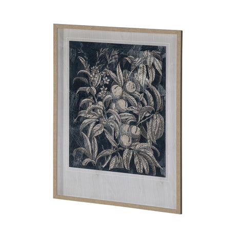 Vintage Fruit & Floral II by Megan Meagher Hand Embellished Framed Art Print Matted under Glass by Mercana at Eve Furniture