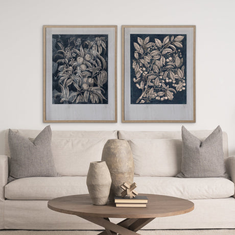 Vintage Fruit & Floral III by Megan Meagher Hand Embellished Framed Art Print Matted under Glass by Mercana at Eve Furniture