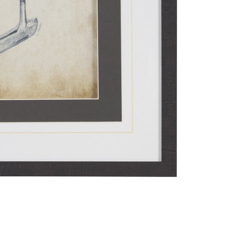 Vintage Golf Club I by Mercana Studio Hand-Embellished Textured Framed Artwork Matted under Glass by Mercana at Eve Furniture