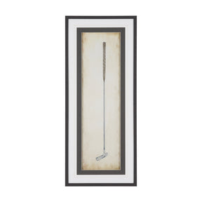 Vintage Golf Club II by Mercana Studio Hand-Embellished Textured Framed Artwork Matted under Glass by Mercana at Eve Furniture