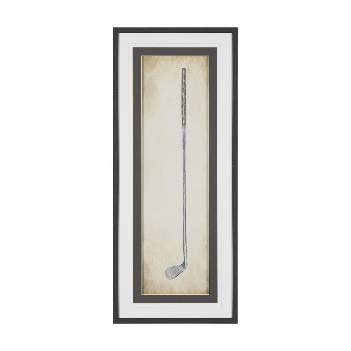 Vintage Golf Club III by Mercana Studio Hand-Embellished Textured Framed Artwork Matted under Glass by Mercana at Eve Furniture