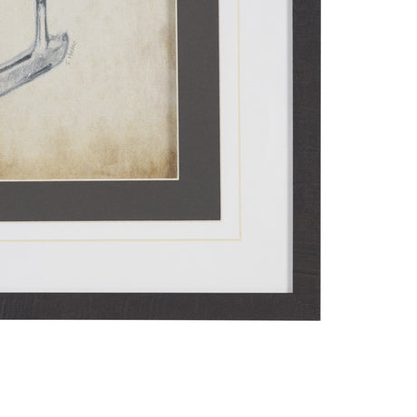 Vintage Golf Club IV by Mercana Studio Hand-Embellished Textured Framed Artwork Matted under Glass by Mercana at Eve Furniture