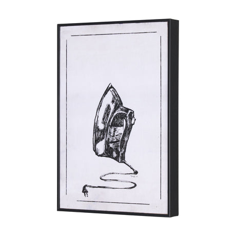 Vintage Iron I by Mercana Studio a Hand Embellished Textured Framed Art Print by Mercana at Eve Furniture