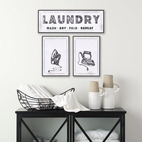 Vintage Iron I by Mercana Studio a Hand Embellished Textured Framed Art Print by Mercana at Eve Furniture