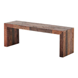Vintage Light Brown Small Bench by Moe's Home at Eve Furniture