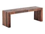 Vintage Light Brown Small Bench by Moe's Home at Eve Furniture