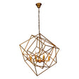 Vintage Light Geometric Pendant with Eight Lights by Home Trends & Design at Eve Furniture