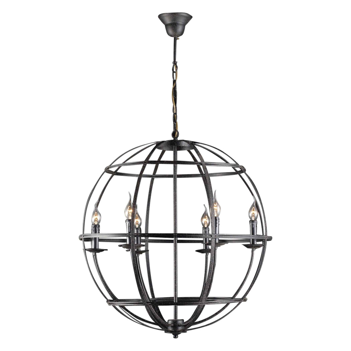 Vintage Light Large Rustic Globe Pendant by Home Trends & Design at Eve Furniture