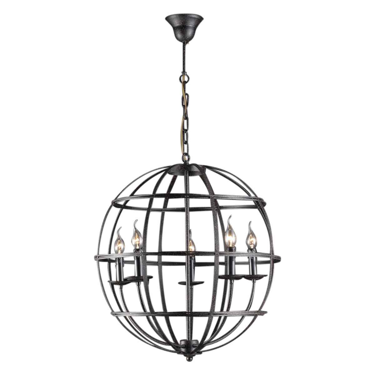 Vintage Light Medium Rustic Globe Pendant by Home Trends & Design at Eve Furniture