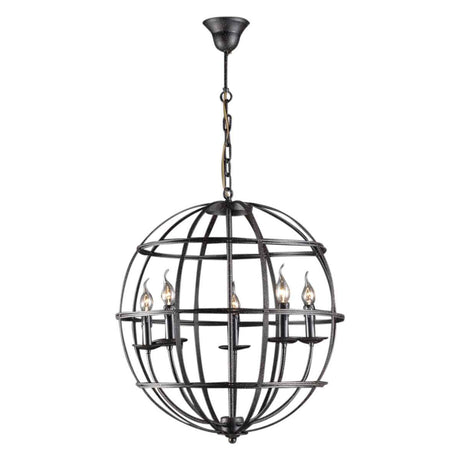 Vintage Light Medium Rustic Globe Pendant by Home Trends & Design at Eve Furniture