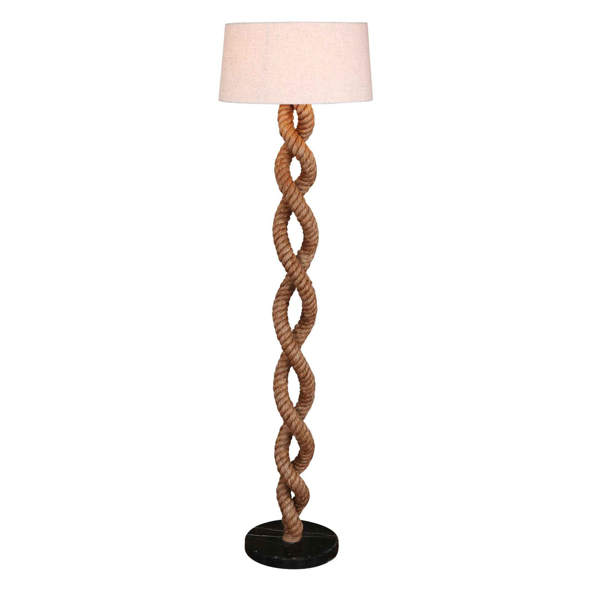 Vintage Light Rope Floor Lamp with Shade by Home Trends & Design at Eve Furniture