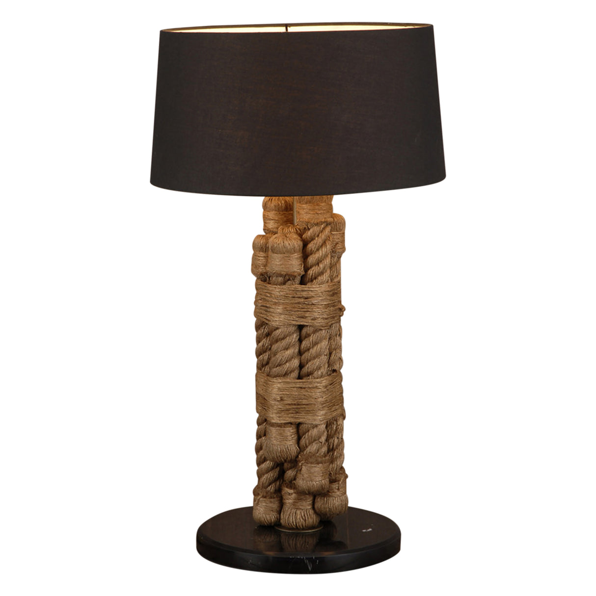 Vintage Light Rope, Marble and Metal Table Lamp by Home Trends & Design at Eve Furniture