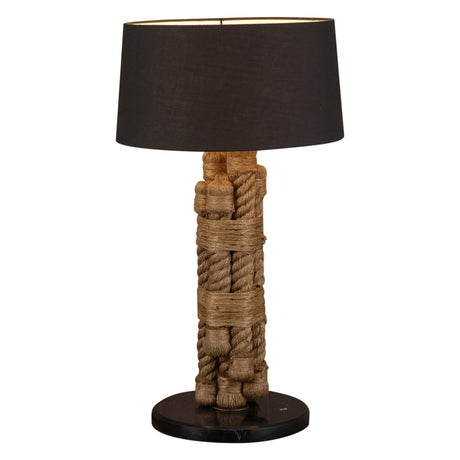 Vintage Light Rope, Marble and Metal Table Lamp by Home Trends & Design at Eve Furniture