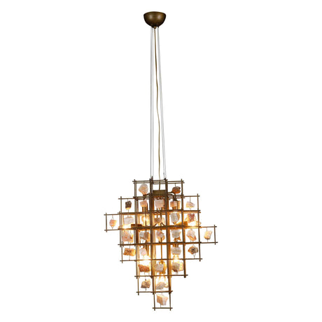 Vintage Light Small Pendant with Stones by Home Trends & Design at Eve Furniture