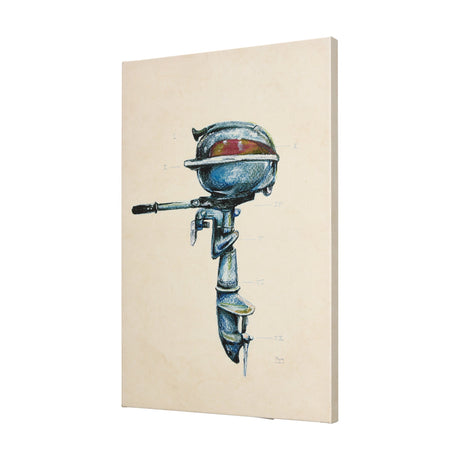 Vintage Motor I by Mercana Studio a Hand Embellished Textured Canvas by Mercana at Eve Furniture