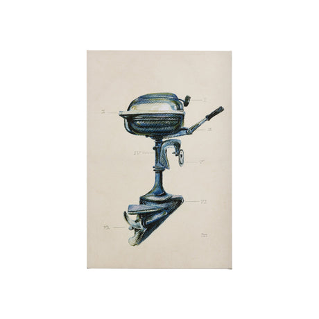Vintage Motor II by Mercana Studio a Hand Embellished Textured Canvas by Mercana at Eve Furniture