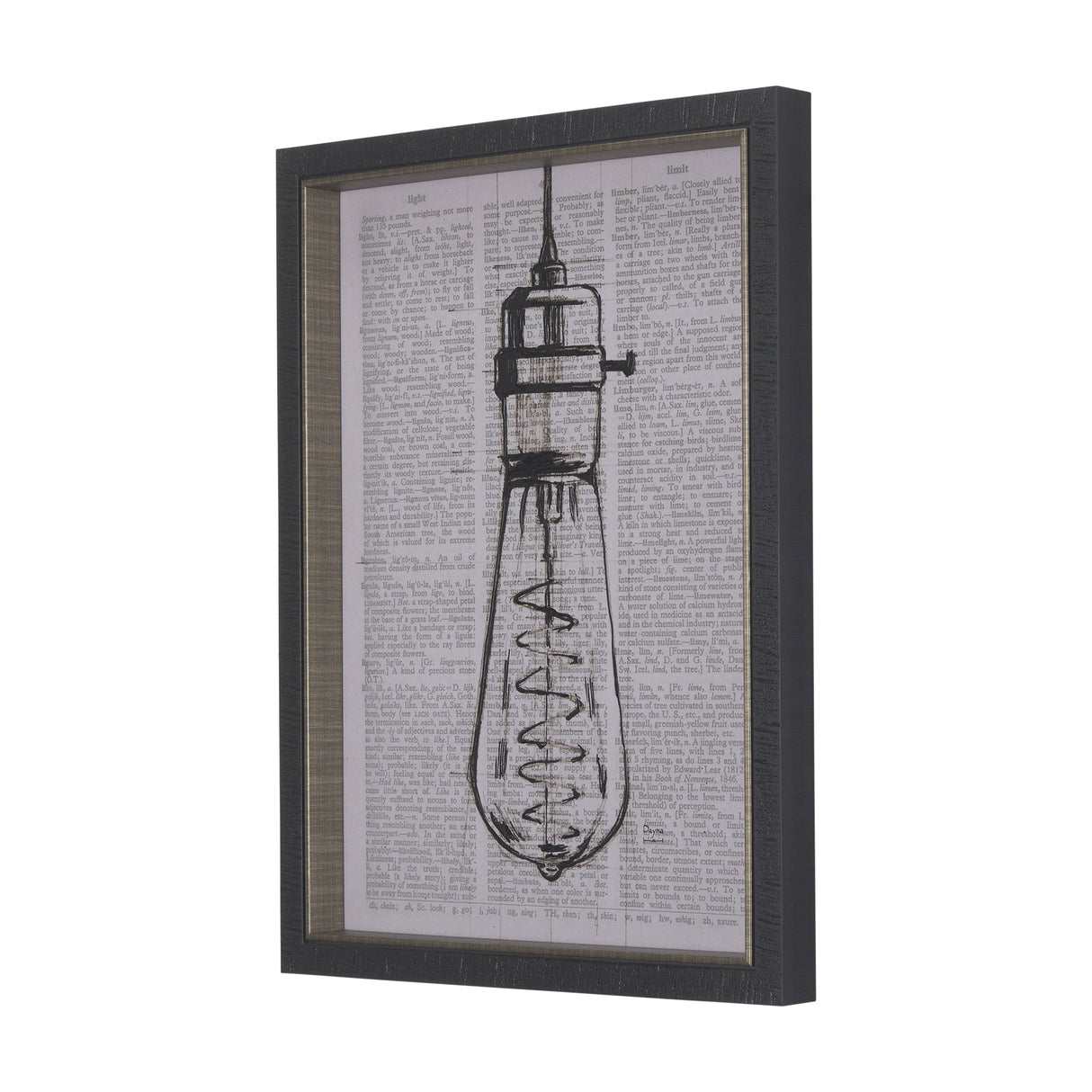 Vintage Page I by Mercana Studio a Hand Embellished Textured Framed Art Print by Mercana at Eve Furniture
