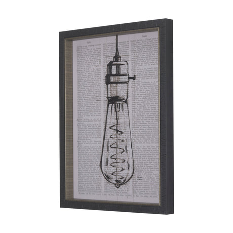Vintage Page I by Mercana Studio a Hand Embellished Textured Framed Art Print by Mercana at Eve Furniture