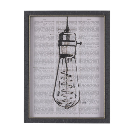 Vintage Page I by Mercana Studio a Hand Embellished Textured Framed Art Print by Mercana at Eve Furniture