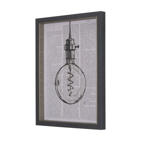 Vintage Page II by Mercana Studio a Hand Embellished Textured Framed Art Print by Mercana at Eve Furniture
