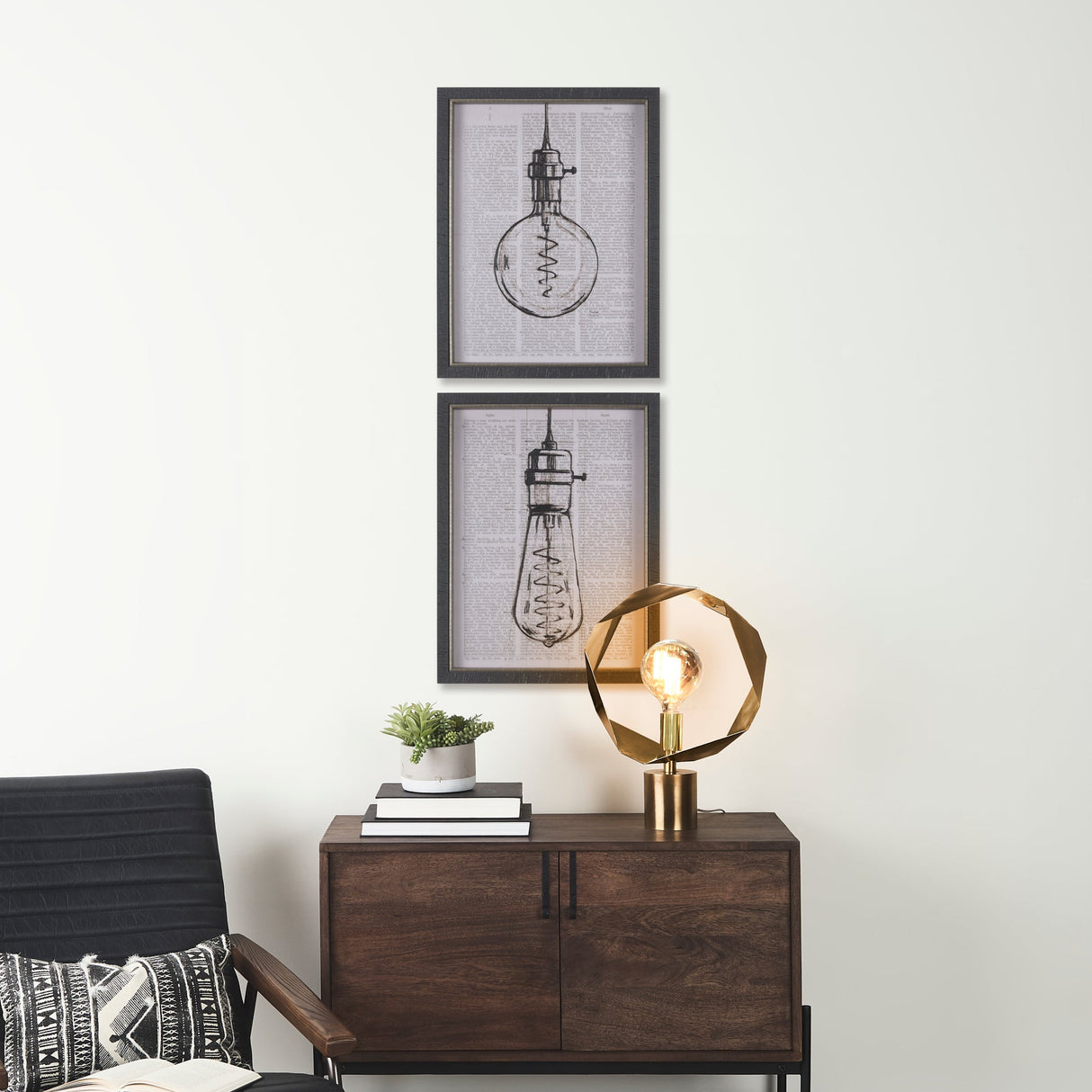 Vintage Page II by Mercana Studio a Hand Embellished Textured Framed Art Print by Mercana at Eve Furniture
