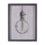 Vintage Page II by Mercana Studio a Hand Embellished Textured Framed Art Print by Mercana at Eve Furniture