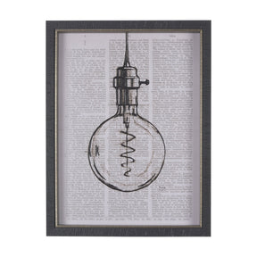 Vintage Page II by Mercana Studio a Hand Embellished Textured Framed Art Print by Mercana at Eve Furniture