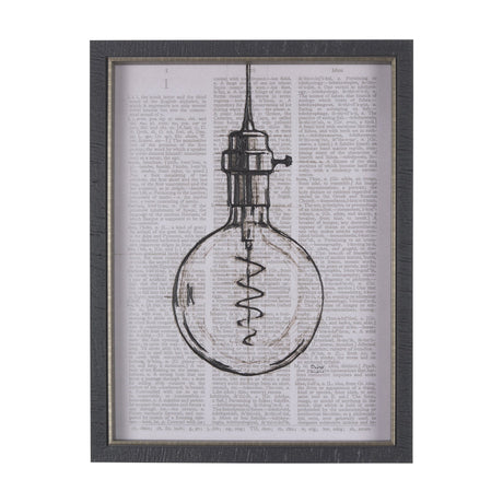 Vintage Page II by Mercana Studio a Hand Embellished Textured Framed Art Print by Mercana at Eve Furniture