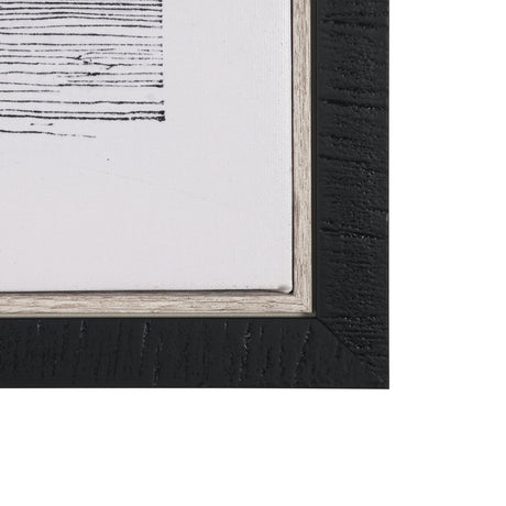 Vintage Palm Tree Drawing I by Les Palmiers Histoire Embellished Textured Framed Canvas by Mercana at Eve Furniture