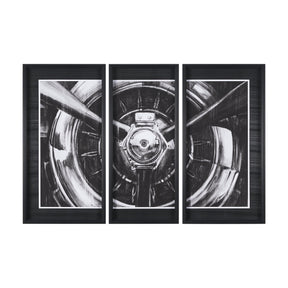 Vintage Propeller I by Ethan Harper a Hand Embelished Textured Framed Art Print Matted under Glass by Mercana at Eve Furniture