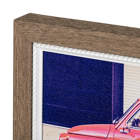 Vintage Ride V by Thomas Brown a Hand Embellished Textured Framed Photo Art Print by Mercana at Eve Furniture