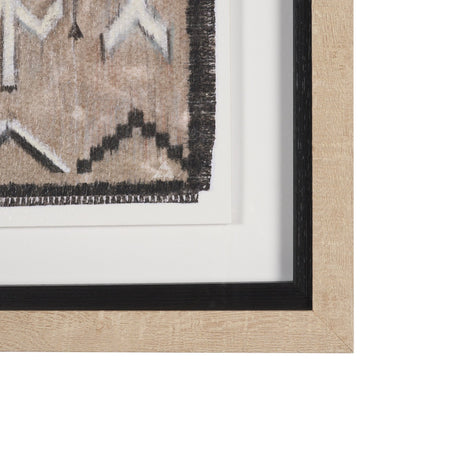 Vintage Rug by Chad Warren a Hand Embellished Framed Print under Glass by Mercana at Eve Furniture