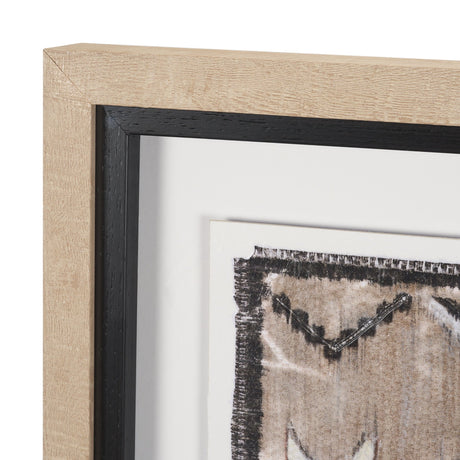 Vintage Rug by Chad Warren a Hand Embellished Framed Print under Glass by Mercana at Eve Furniture
