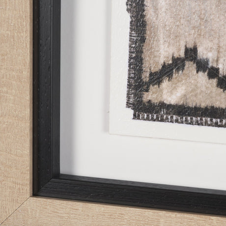 Vintage Rug by Chad Warren a Hand Embellished Framed Print under Glass by Mercana at Eve Furniture