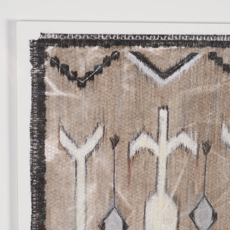 Vintage Rug by Chad Warren a Hand Embellished Framed Print under Glass by Mercana at Eve Furniture