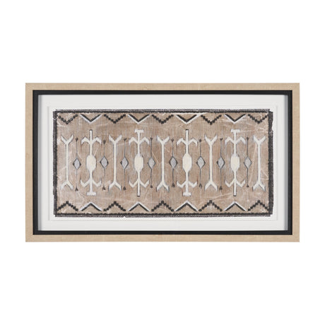 Vintage Rug by Chad Warren a Hand Embellished Framed Print under Glass by Mercana at Eve Furniture