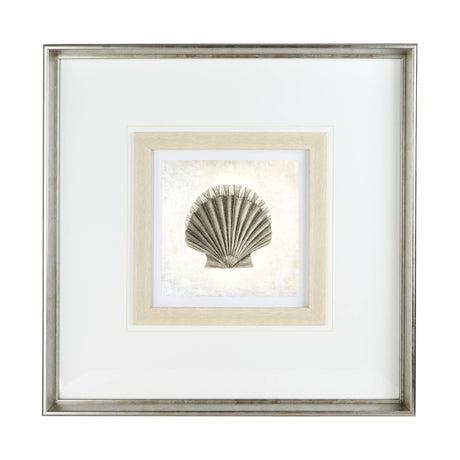 Vintage Scallop Shell by Mercana Studio a Framed Art Print Matted under Glass by Mercana at Eve Furniture